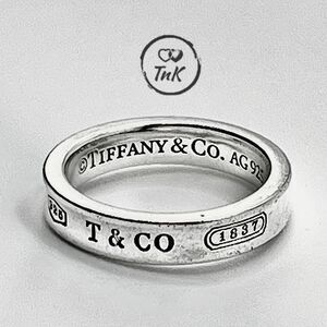 Tiffany & Co 1837 Ring - Narrow - 925 Silver - sz 4.75-5
